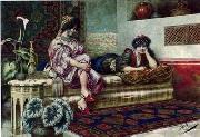 Arab or Arabic people and life. Orientalism oil paintings 133